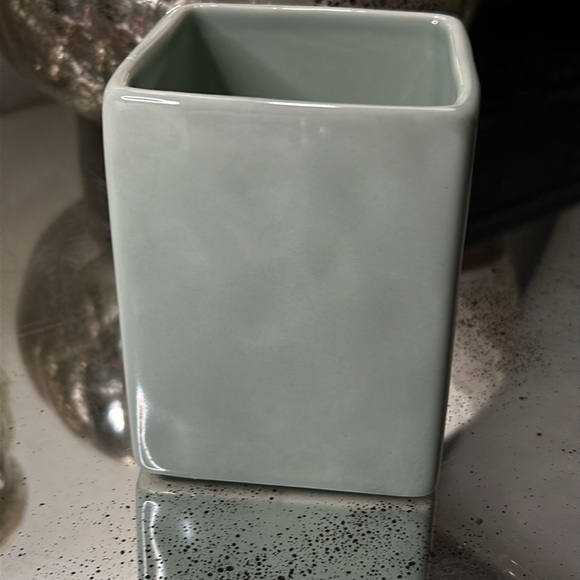 Rae Dunn THANKFUL GRATEFUL BLESSED Sage Green Ceramic Pen Pencil Caddy EUC HTF - Picture 5 of 10